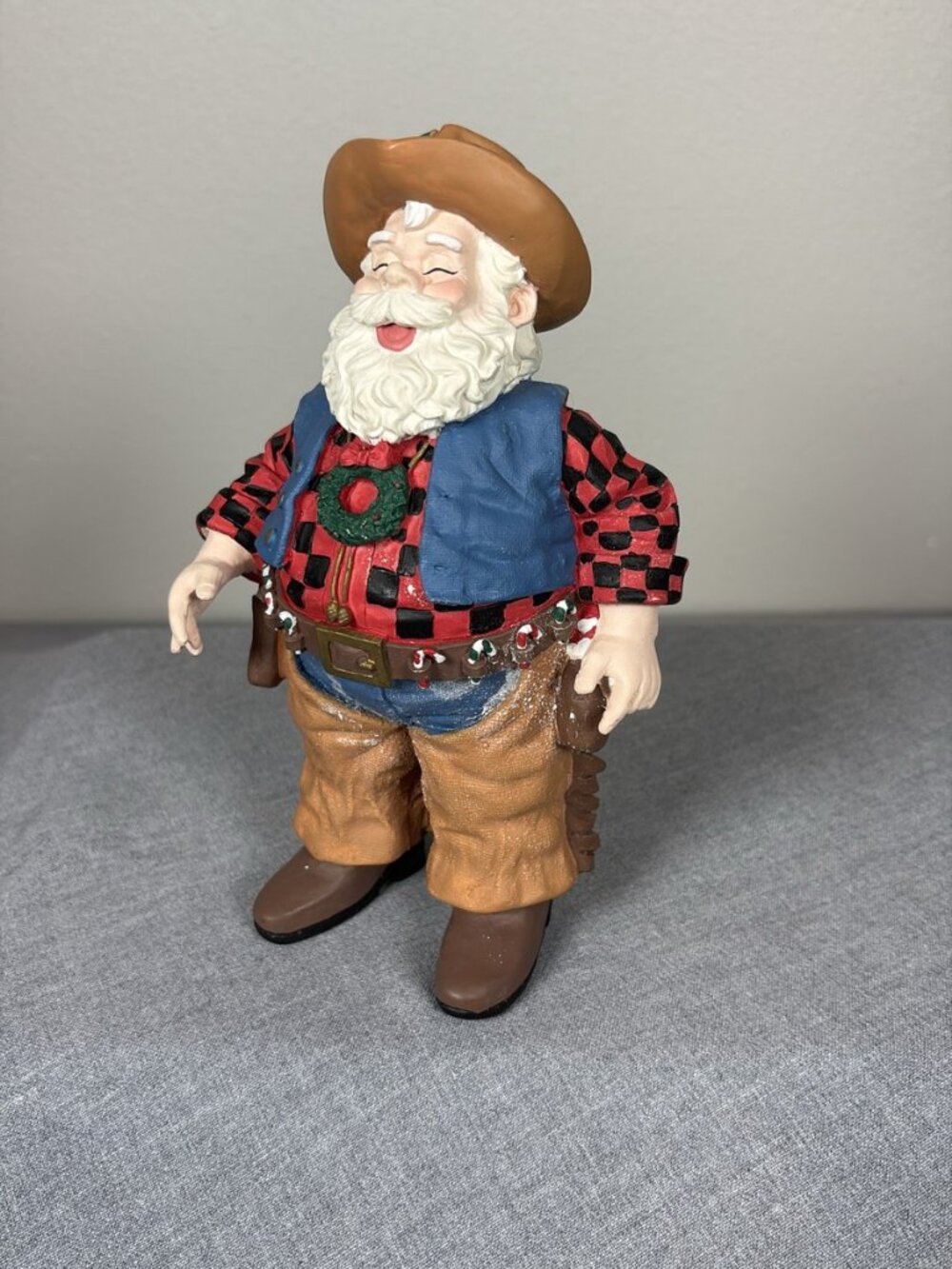 House Of Lloyd Cowboy Claus Figurine Christmas Around The World 1995